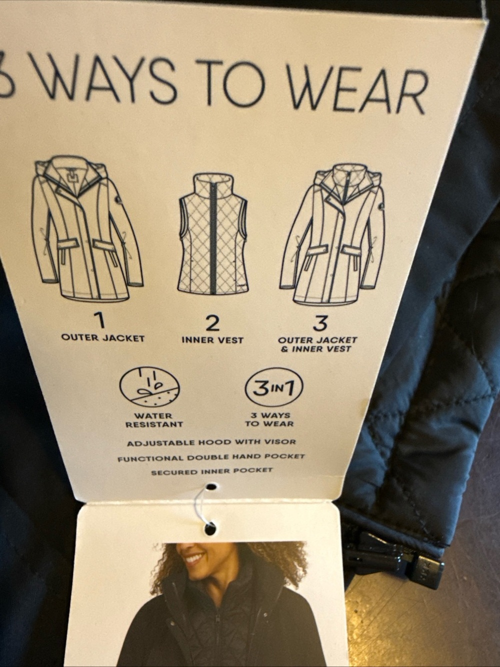 Lands End 3 in 1 systems jacket NWT - Picture 6 of 11